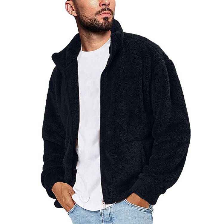 Casual Men's Solid Color Hooded Jacket
