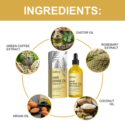 EELHOE Rosemary Hair Treatment Oil Scalp Cleansing Conditioning Volumizing Smoothing Repair Dry Frizzy Hair Conditioning Hair Treatment Oil - DropOnline.co