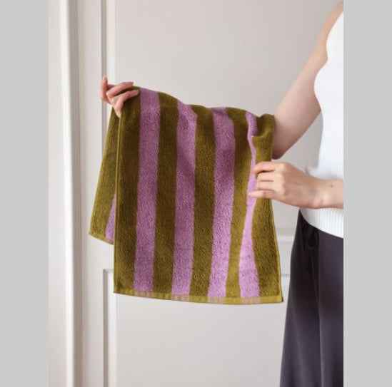 Mori Pinstripe Retro Style Cotton Towel