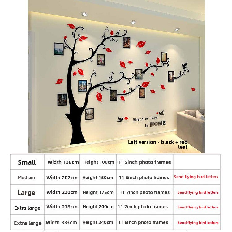 3D Acrylic Photo Tree Wall Stickers