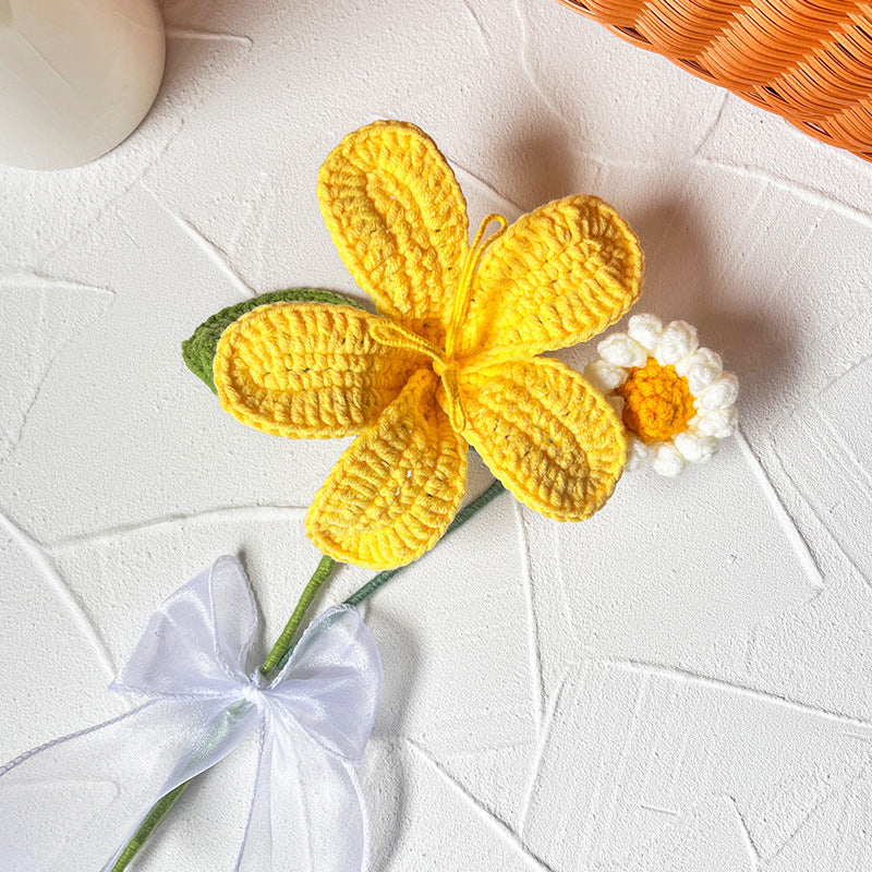 Home Hand-knitting Bouquet Pendant Decoration