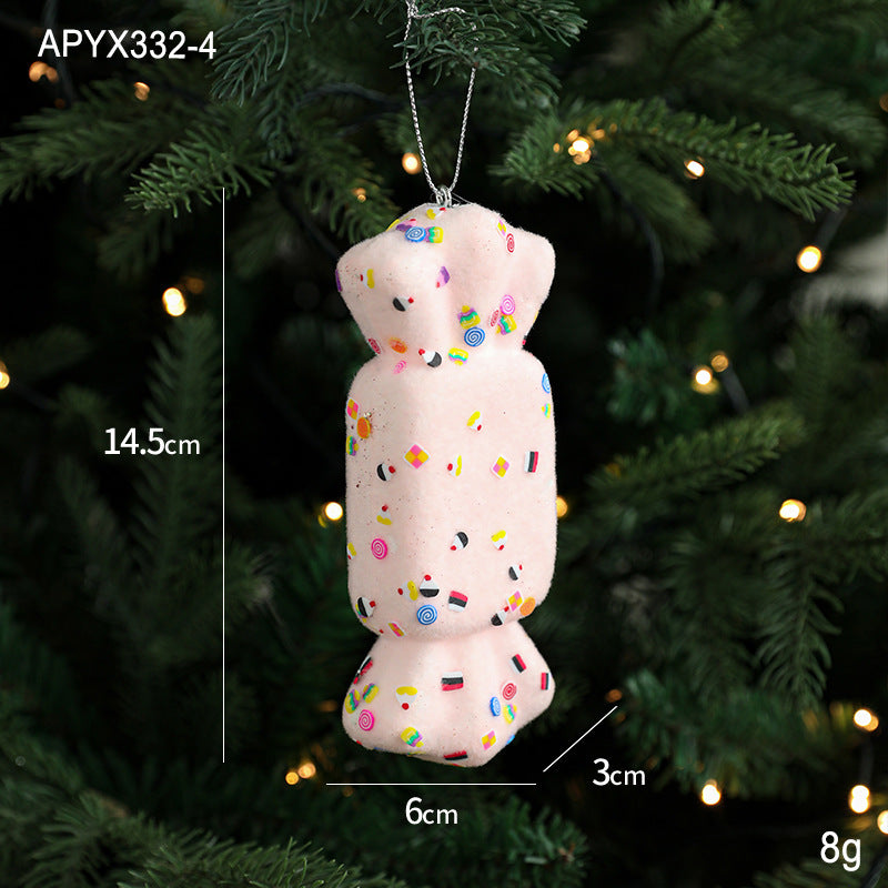 Creative Foam Ice Cream & Mushroom Christmas Tree Ornaments - Pastoral Style Pendants