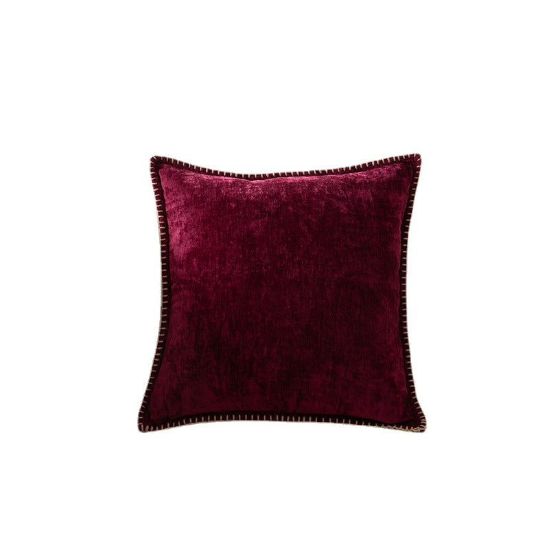 Wool Edge Pillow Cover - Natural Fiber Decorative Cushion Case