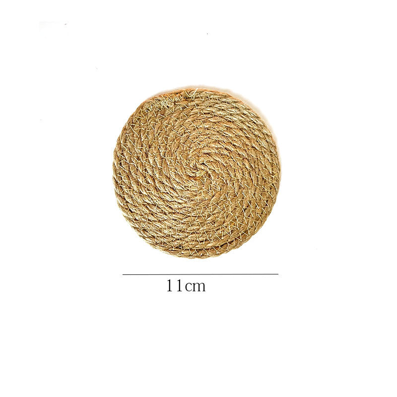 Natural Hemp Rope Placemats - Japanese Craft Style Table Mats