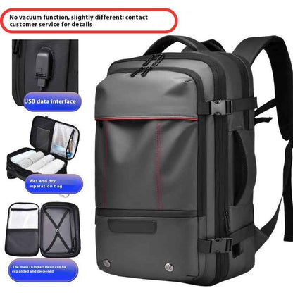 Large Capacity Expansion Multifunctional Men's Compression Backpack