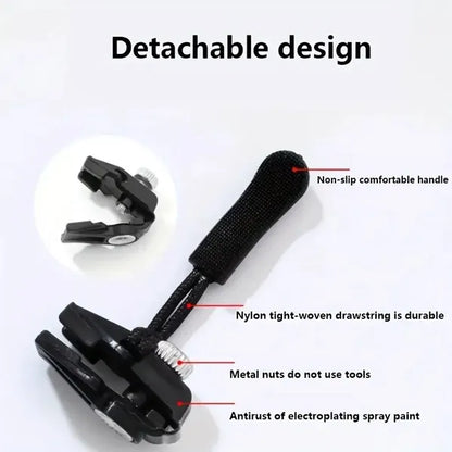 36 Zipper Repair Kit, Quick Installation Of Zipper Head, Removable Replacement Zipper Top, Exchange Plastic Zipper Pull, Suitable For Clothing, Luggage, Backpacks, Sewing Supplies, Size S/M/L