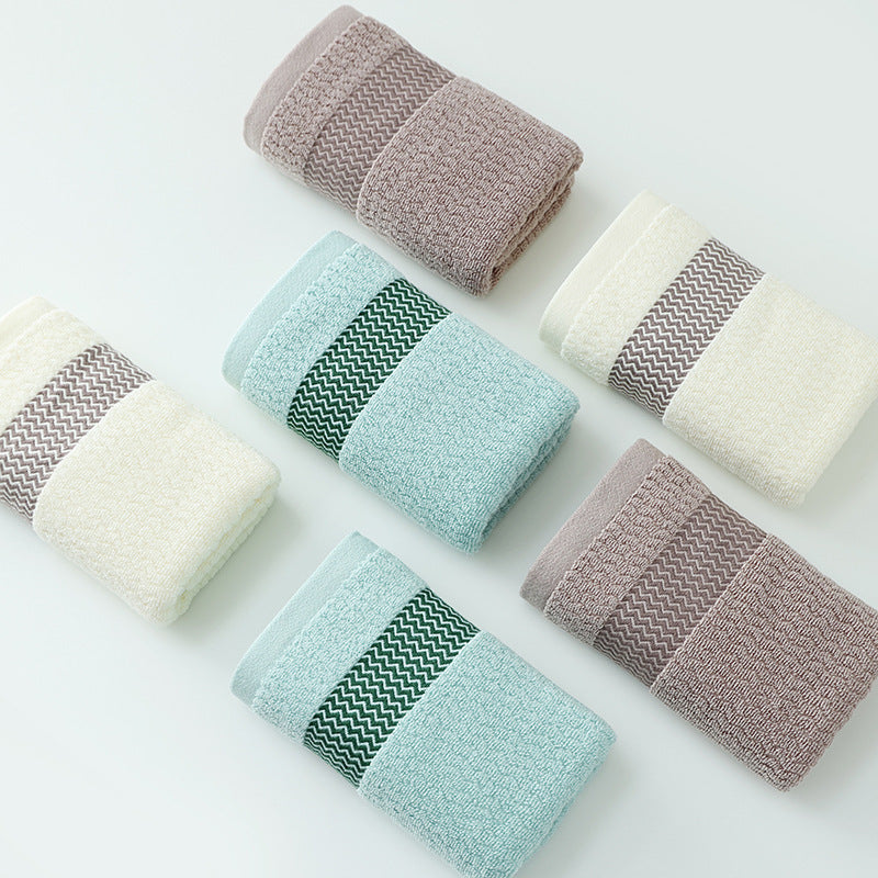 Absorbent Thickened Water-pattern Face And Body Towels For Everyday Home Use