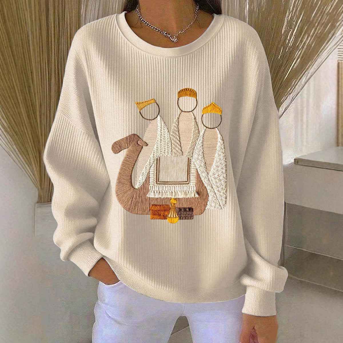 3D Printed Christmas Sweatshirt Women