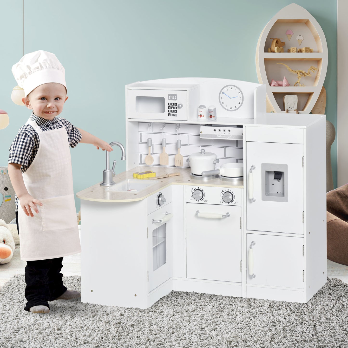 Corner Kids Kitchen Playset