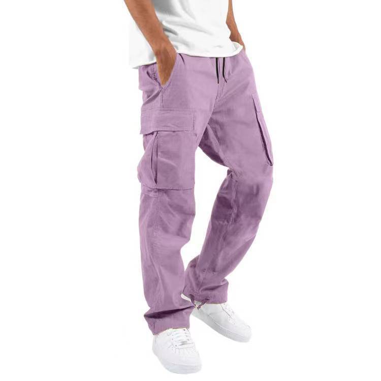 Men's Trade Drawstring Multi-Pocket Casual Trousers - Utility Cargo Pants
