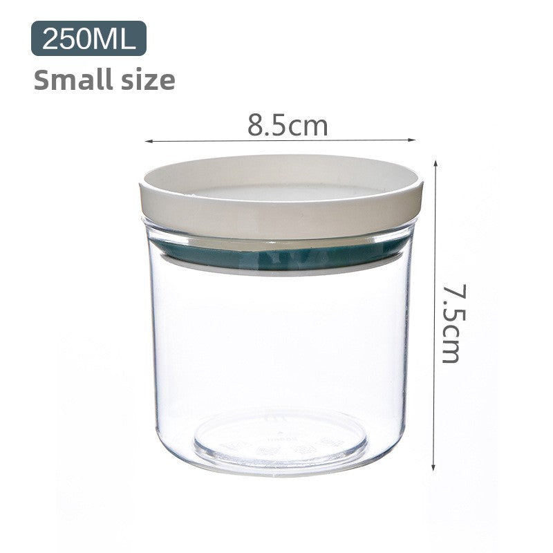 Clear Plastic Storage Jars - Microwave Safe Kitchen Containers Set