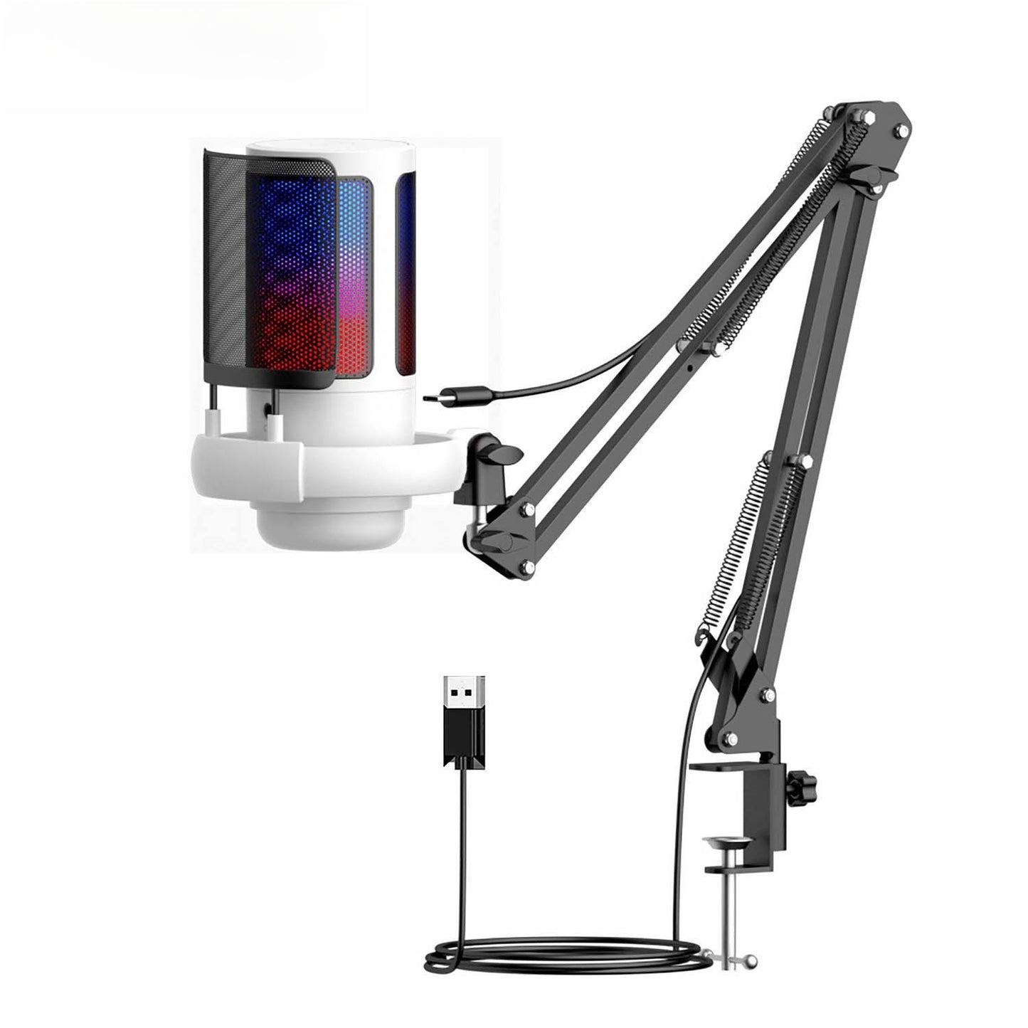 Gaming Microphone with Boom Arm - Professional Streaming Mic