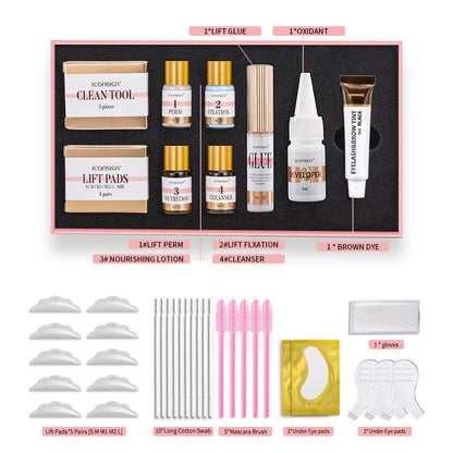 ICONSIGN Lash Lift EyeLash Eyebrow Dye Tint Kit Lashes Perm Set Brow Lamination Makeup Tools - DropOnline.co