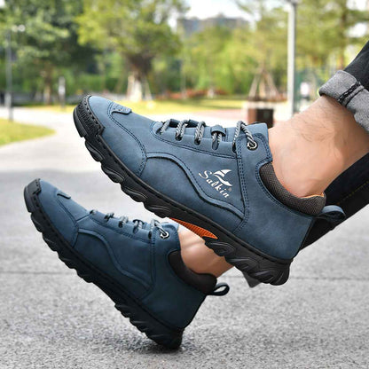 Comfortable Flat Lace-up Casual Shoes For Hiking