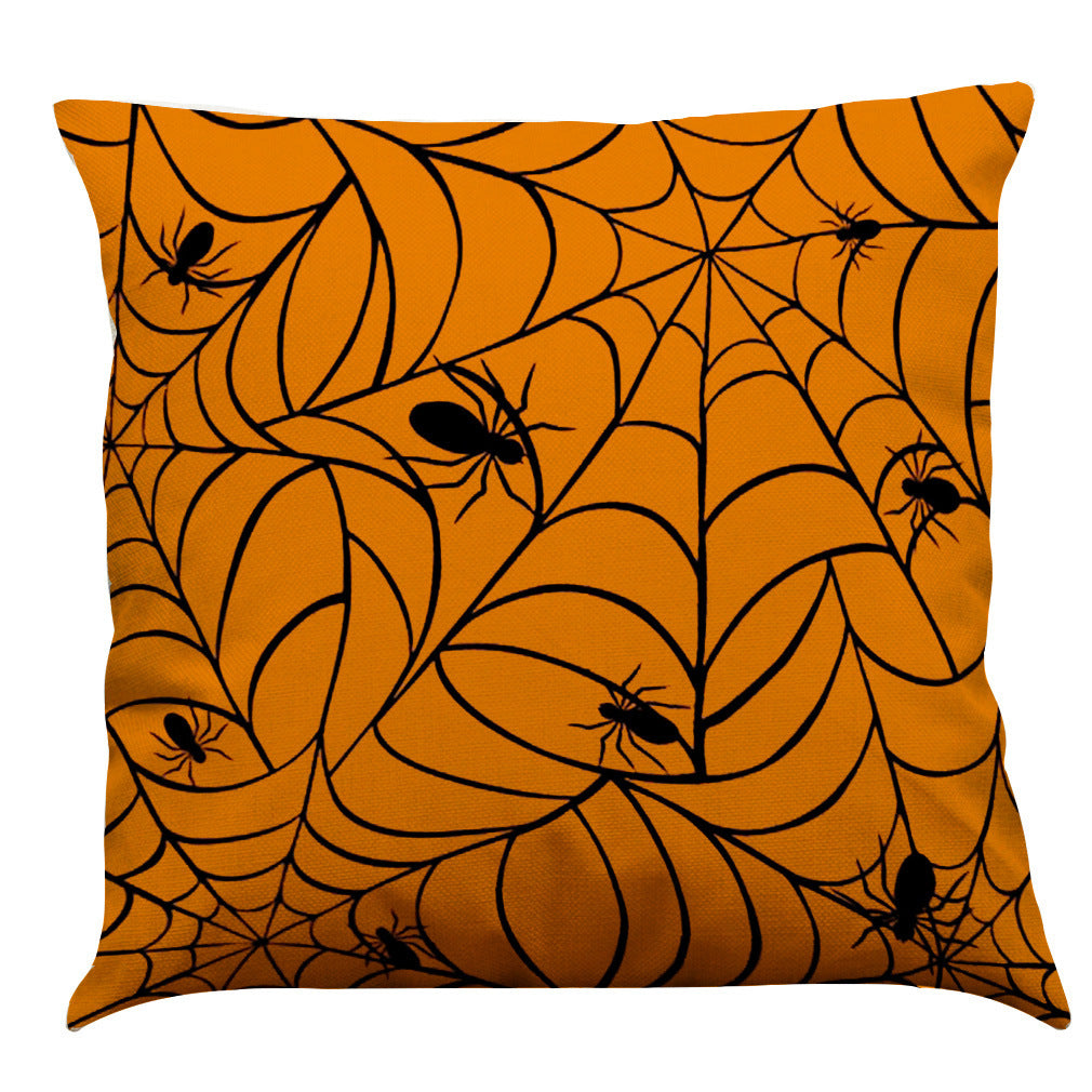 Halloween Cotton Linen Sofa Car Cushion Pillowcase
