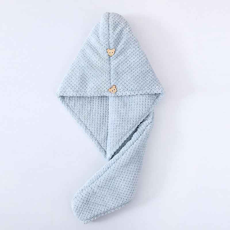 Candy Velvet Hair-drying Cap Thick Absorbent Headscarf