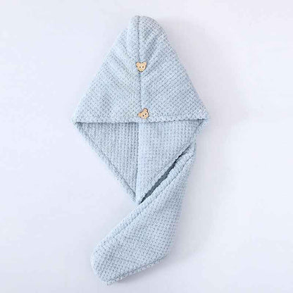 Candy Velvet Hair-drying Cap Thick Absorbent Headscarf