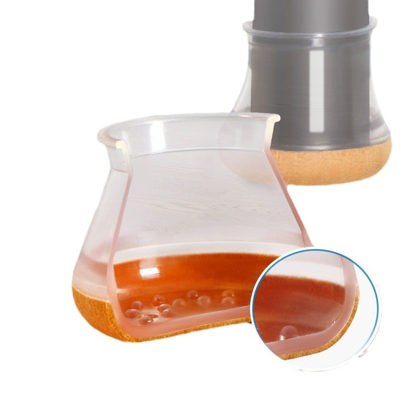 Transparent Furniture Leg Protectors - Floor Protection Covers