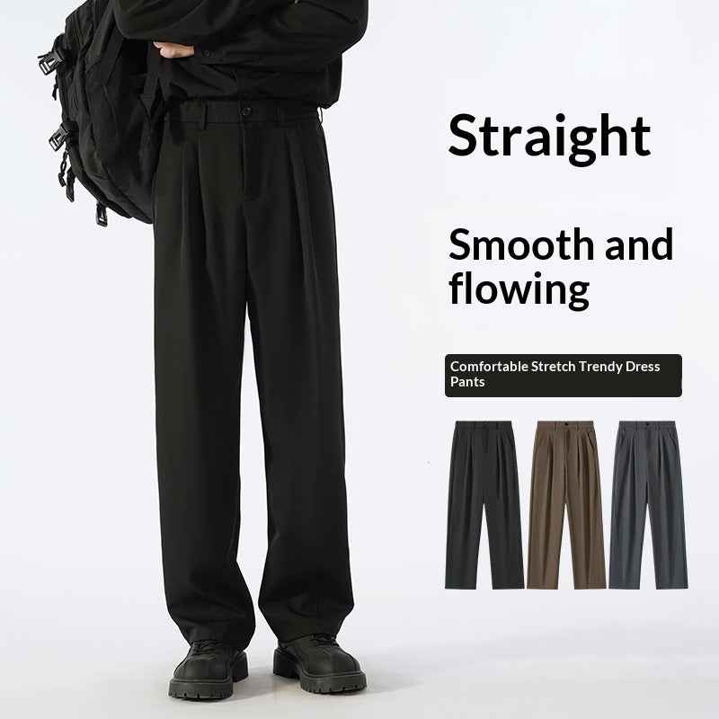 Autumn Casual Versatile Loose Fleece-lined Casual Pants For Men