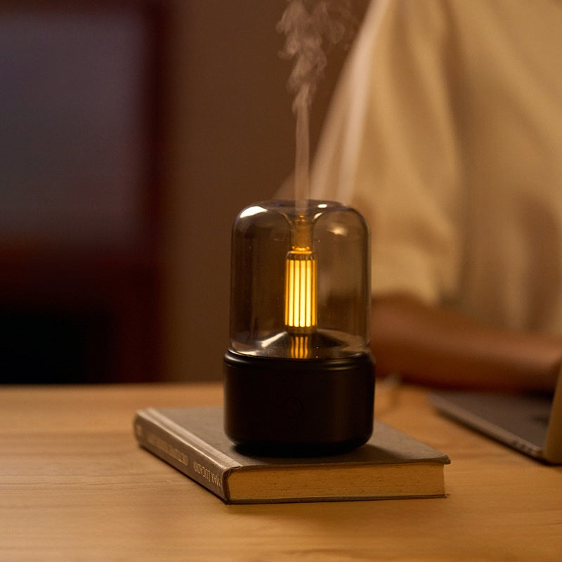 Ultrasonic Aromatherapy Humidifier - Candlelight Design Diffuser
