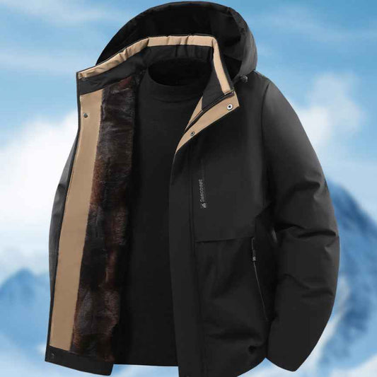 Men's Graphene Warm Thickened Casual Cotton-padded Clothes Coat