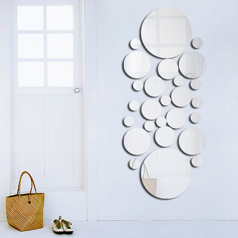 Creative Mirror Acrylic Round Wall Stickers