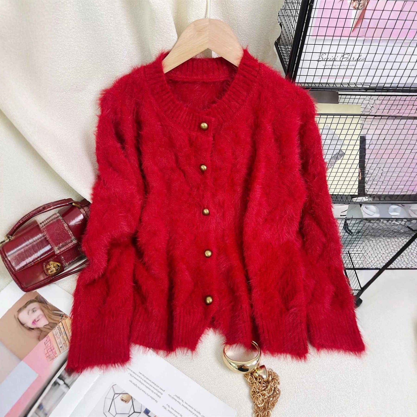 Women's Solid Color Knit Top