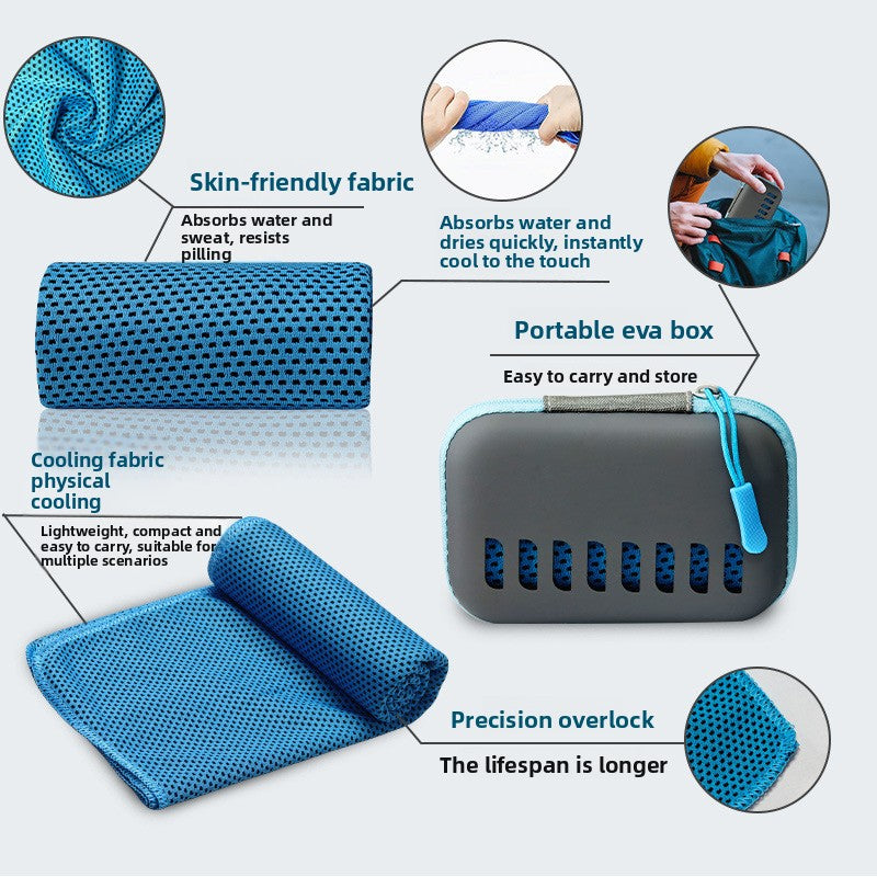 EVA Cooling Sports Towel - Quick-Dry Sweat Absorbent