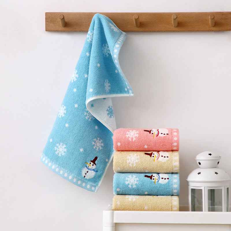 Children's Towel Home Soft Cartoon Face Towel Pure Cotton