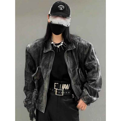 Vintage Distressed Men's And Women's Denim Jacket