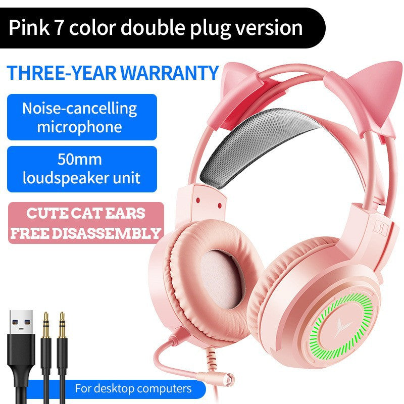 Gaming Headsets - 7.1 Surround Sound USB/3.5mm Wired Headphones with Microphone