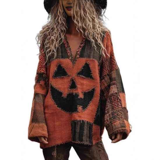 Loose Top Casual Drop Shoulder Round Neck Women's Clothing