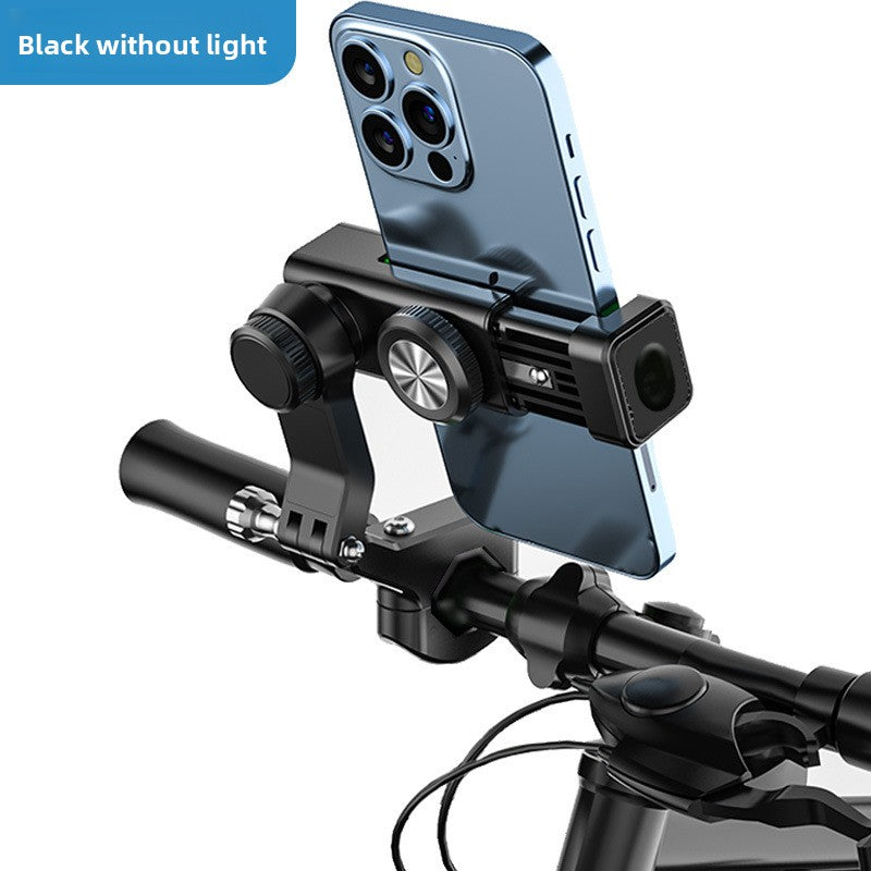 Bike Phone Mount with LED Light - Secure Handlebar Holder for Cycling