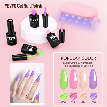 Acrylic Nail Kit With Drill, 4 Colors Gel Polish And UV Light Nail Kit, Birthday Gifts For Women, Valentines Day Gifts For Girl, Professional Nails Kit Acrylic Set With Everything For Beginners - DropOnline.co