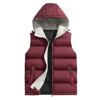 New Sports Casual Hooded Youth Sleeveless Vest