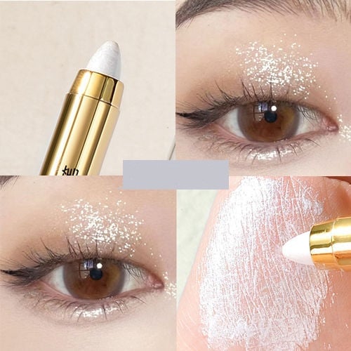 Dual-Ended Eyeshadow Stick - High-Gloss Shimmer Contour & Highlight Stick 6 Shades