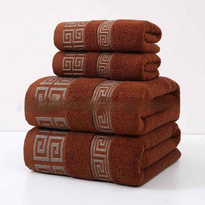 Wide Satin Jacquard Beach Cotton Bath Towel