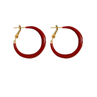 Special-interest Design Mild Luxury Retro Red Oil-spot Glaze Simple Bracelet Earrings - DropOnline.co