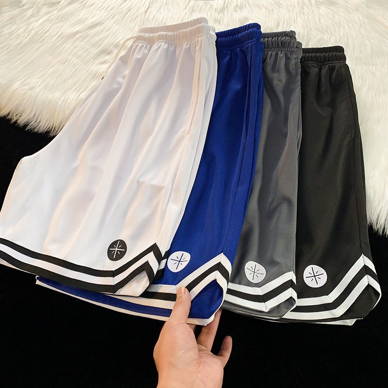 Men's Basketball Sports Shorts - Quick-Drying Ice Silk Design