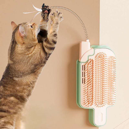 Cat Self Grooming Brush, Popsicle-Shaped, Corner Massage Comb, Cat Scratcher - DropOnline.co