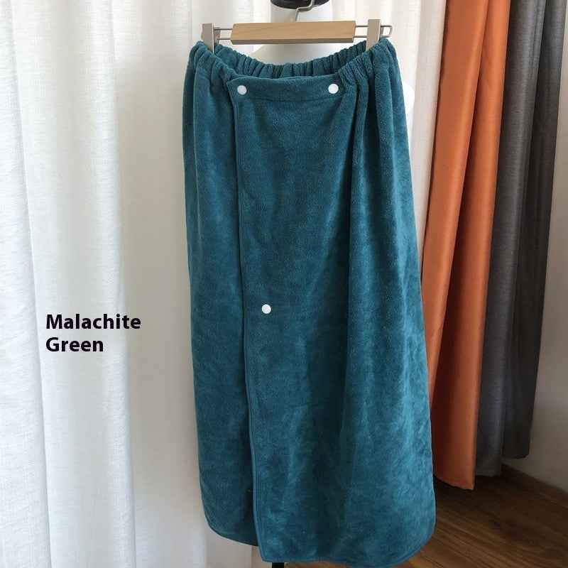 Wearable Bath Towels Buckle Elastic Lint
