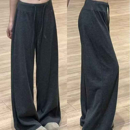 High-waisted Loose Knit Pants For Women