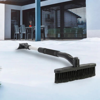 3 In 1 Windshield Ice Scraper Extendable Car Snow Removal Tool - DropOnline.co