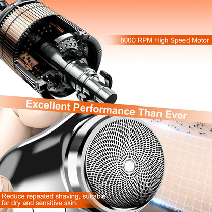 1 Set Electric Razor For Men Mini Shaver Portable Pocket Size Shaver USB Rechargeable Dry Usage For Home Travel Office - DropOnline.co