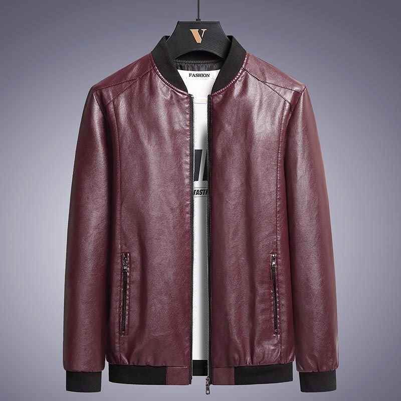 Men's Plus Size Leather Jacket Coat