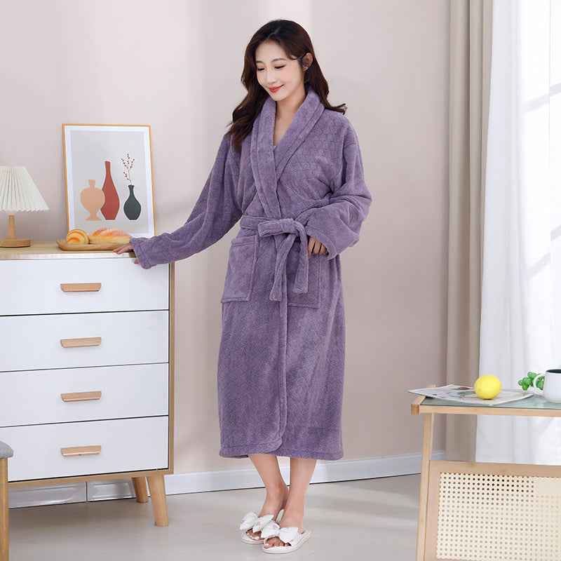 Coral Fleece Bath Towel Plus-sized Water-absorbing Quick-drying