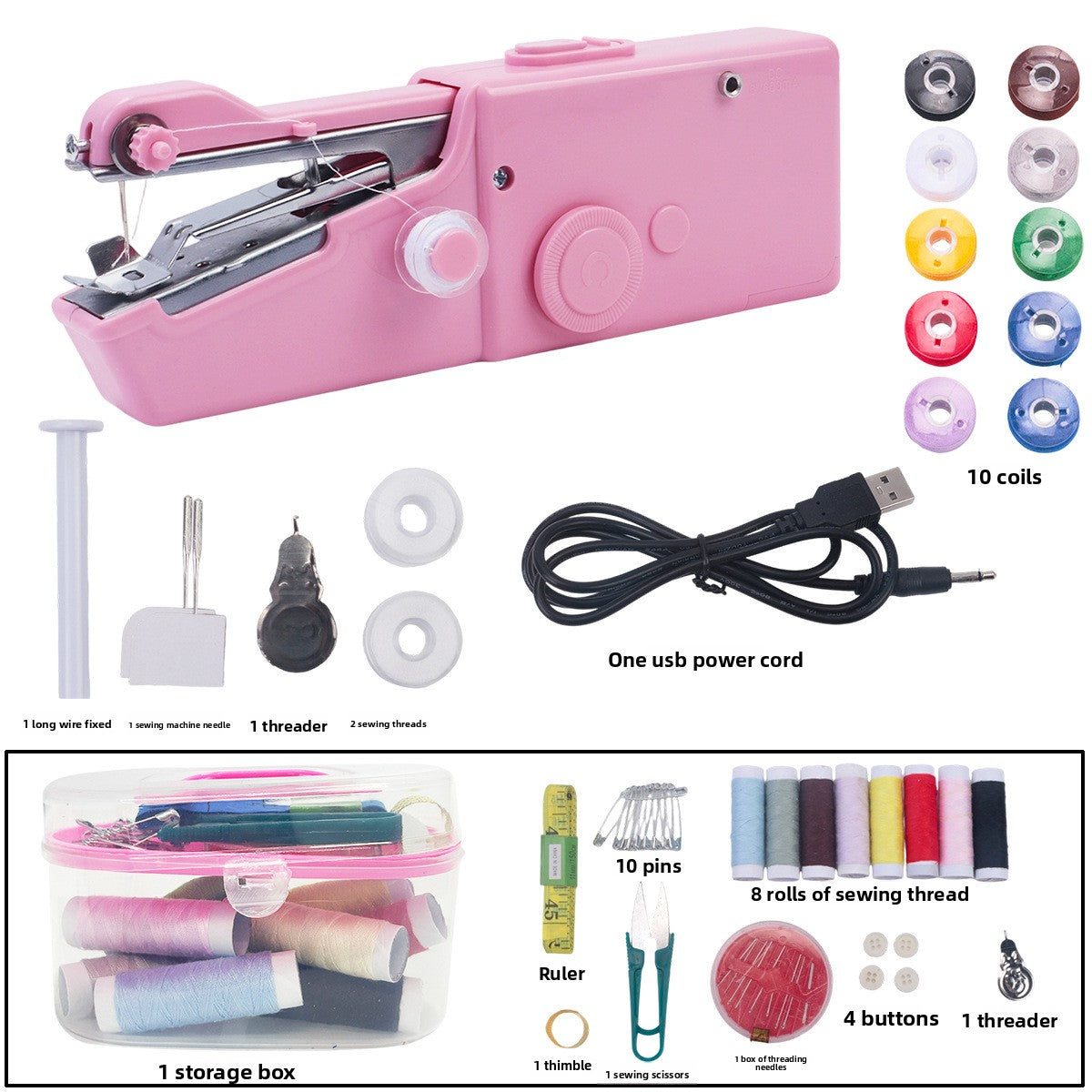 Handheld Portable Sewing Machine - Compact Stitching Tool