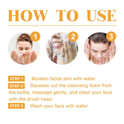 Turmeric Facial Cleanser Deeply Cleanses The Facial Skin, Fades Acne Marks And Acne Marks, And Moisturizes, Brightens And Beautifies The Skin - DropOnline.co