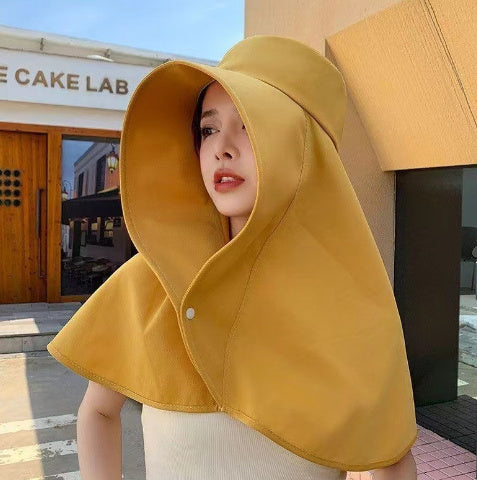 Integrated Neck & Shawl Sunscreen Hat - Multi-Functional Sun Protection
