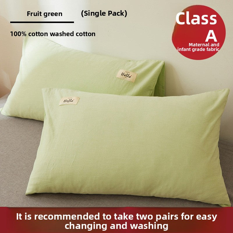 Pure Cotton Pillowcase - Premium Natural Fiber Pillow Cover